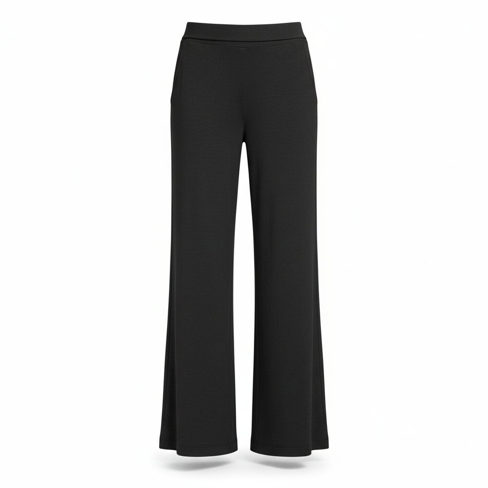 OGL Everyday Uniform Black Wide Leg Pull-On Pants L | Tall 32” Inseam | NWT